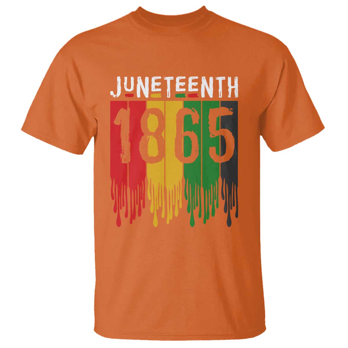 Juneteenth Freedom Pride T Shirt African American Heritage Graphic TS12 Orange Print Your Wear