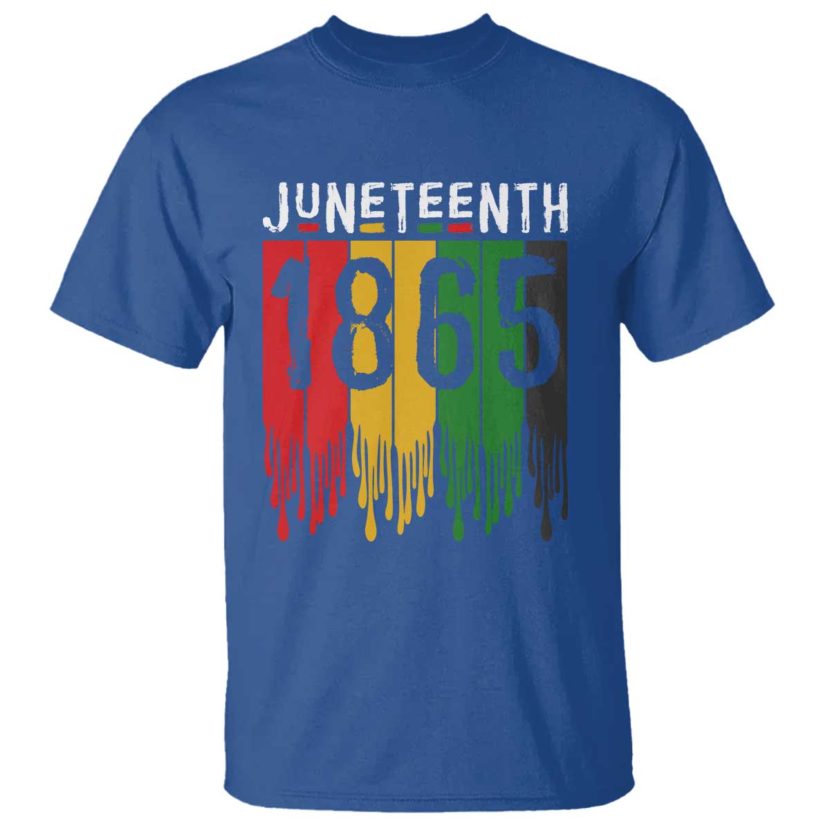 Juneteenth Freedom Pride T Shirt African American Heritage Graphic TS12 Royal Blue Print Your Wear