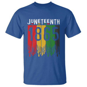 Juneteenth Freedom Pride T Shirt African American Heritage Graphic TS12 Royal Blue Print Your Wear