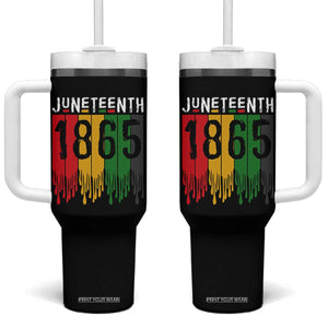 Juneteenth Freedom Pride Tumbler With Handle African American Heritage Graphic TS12 One Size: 40 oz Black Print Your Wear