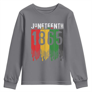 Juneteenth Freedom Pride Youth Sweatshirt African American Heritage Graphic TS12 Charcoal Print Your Wear