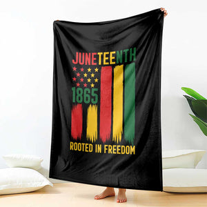 Juneteenth Rooted In Freedom 1865 Throw Blanket African American Pride TS12 Print Your Wear