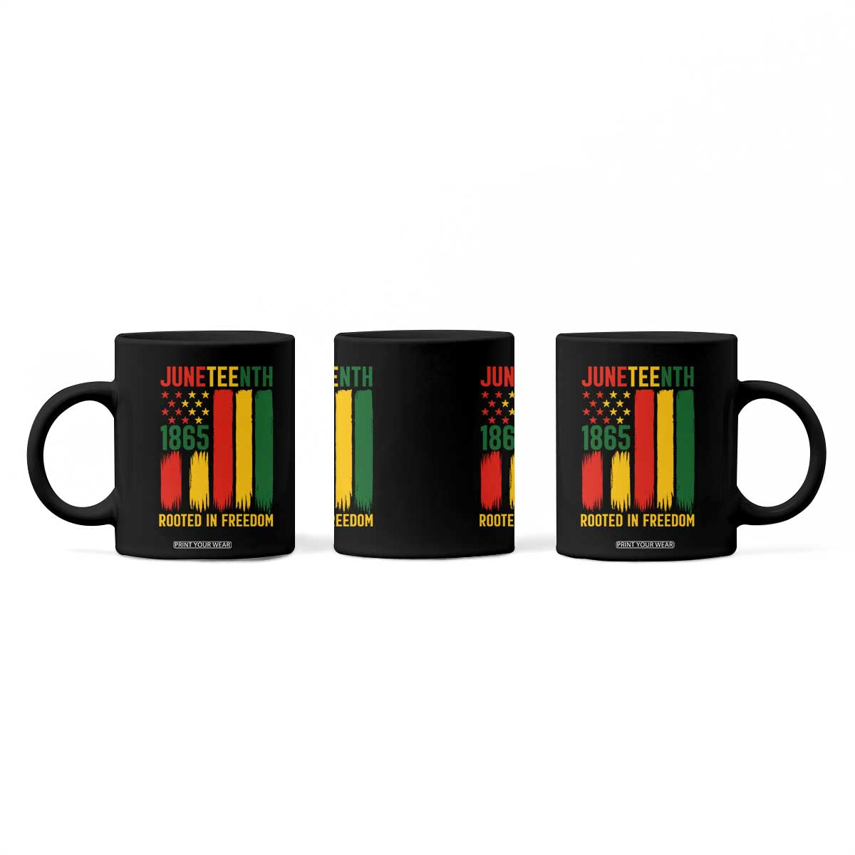 Juneteenth Rooted In Freedom 1865 Coffee Mug African American Pride TS12 Print Your Wear