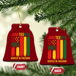Juneteenth Rooted In Freedom 1865 Ceramic Ornament African American Pride TS12 Print Your Wear