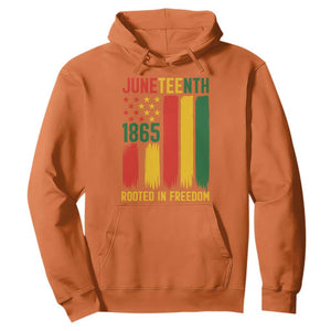 Juneteenth Rooted In Freedom 1865 Hoodie African American Pride TS12 Orange Print Your Wear