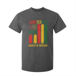 Juneteenth Rooted In Freedom 1865 T Shirt For Kid African American Pride TS12 Dark Heather Print Your Wear
