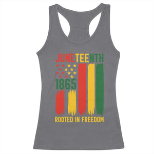 Juneteenth Rooted In Freedom 1865 Racerback Tank Top African American Pride TS12 Charcoal Print Your Wear