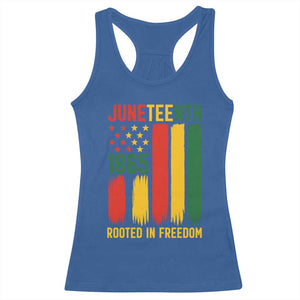 Juneteenth Rooted In Freedom 1865 Racerback Tank Top African American Pride TS12 Royal Blue Print Your Wear