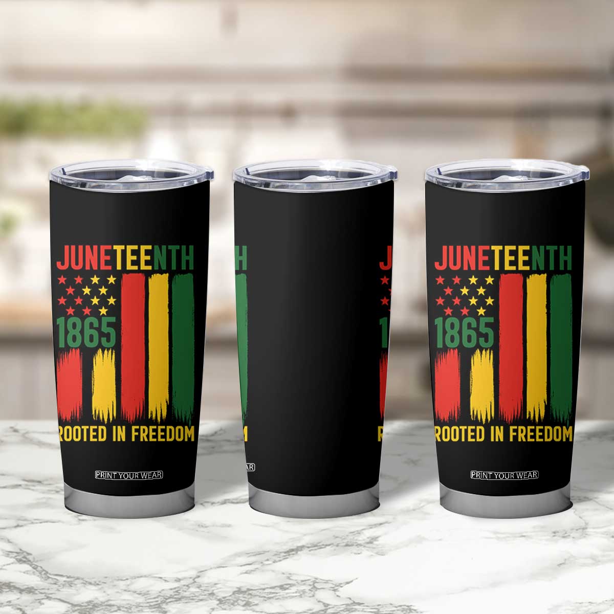Juneteenth Rooted In Freedom 1865 Tumbler Cup African American Pride TS12 Print Your Wear