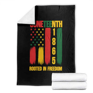 Juneteenth 1865 Freedom Pride Throw Blanket African American Heritage Graphic TS12 Black Print Your Wear