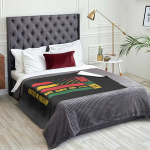Juneteenth 1865 Freedom Pride Throw Blanket African American Heritage Graphic TS12 Print Your Wear