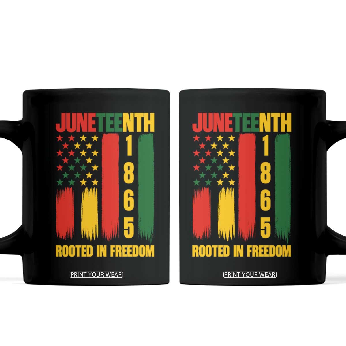 Juneteenth 1865 Freedom Pride Coffee Mug African American Heritage Graphic TS12 Black Print Your Wear