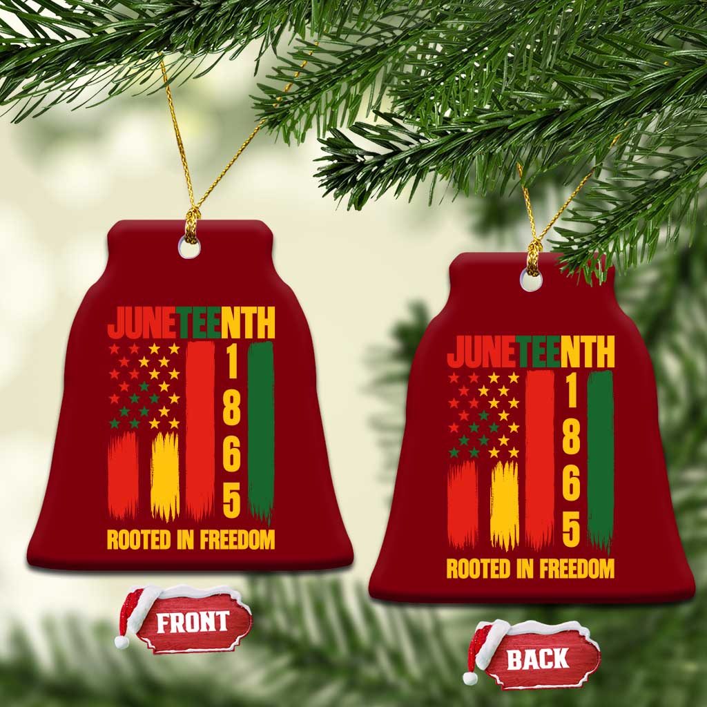 Juneteenth 1865 Freedom Pride Ceramic Ornament African American Heritage Graphic TS12 Print Your Wear