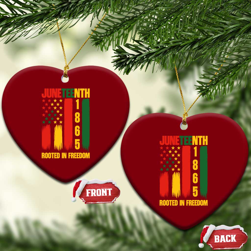 Juneteenth 1865 Freedom Pride Ceramic Ornament African American Heritage Graphic TS12 Print Your Wear