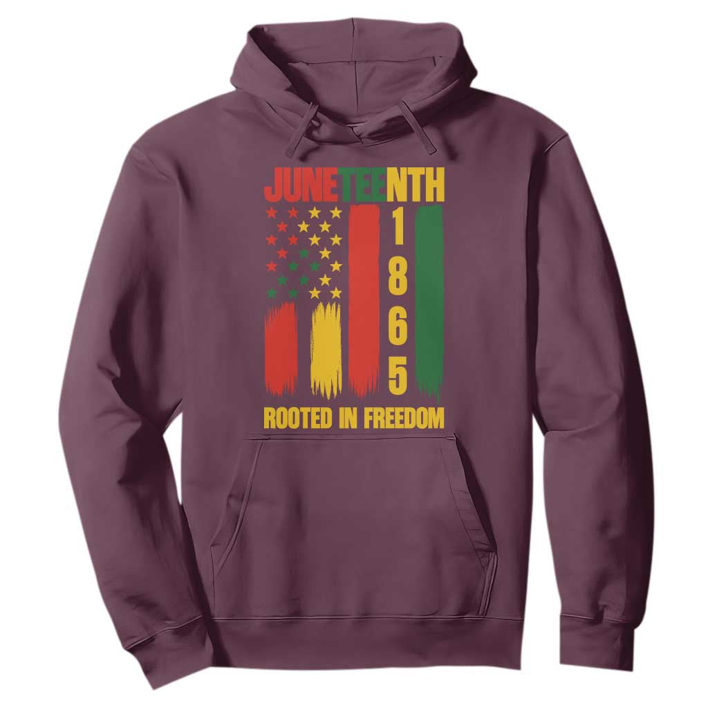 Juneteenth 1865 Freedom Pride Hoodie African American Heritage Graphic TS12 Maroon Print Your Wear