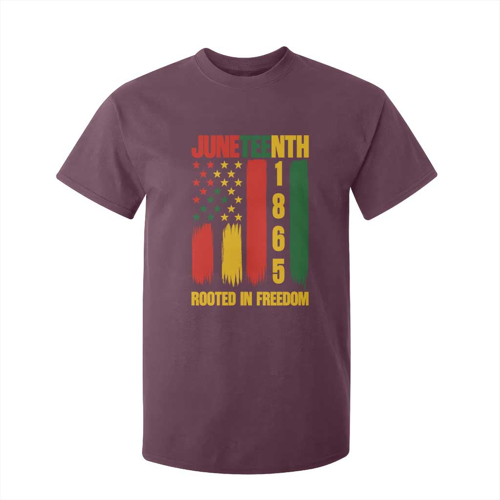 Juneteenth 1865 Freedom Pride T Shirt For Kid African American Heritage Graphic TS12 Maroon Print Your Wear