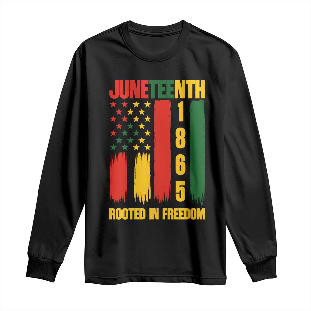 Juneteenth 1865 Freedom Pride Long Sleeve Shirt African American Heritage Graphic TS12 Black Print Your Wear