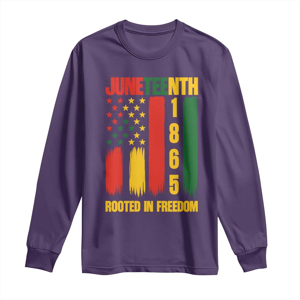 Juneteenth 1865 Freedom Pride Long Sleeve Shirt African American Heritage Graphic TS12 Purple Print Your Wear