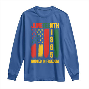 Juneteenth 1865 Freedom Pride Long Sleeve Shirt African American Heritage Graphic TS12 Royal Blue Print Your Wear