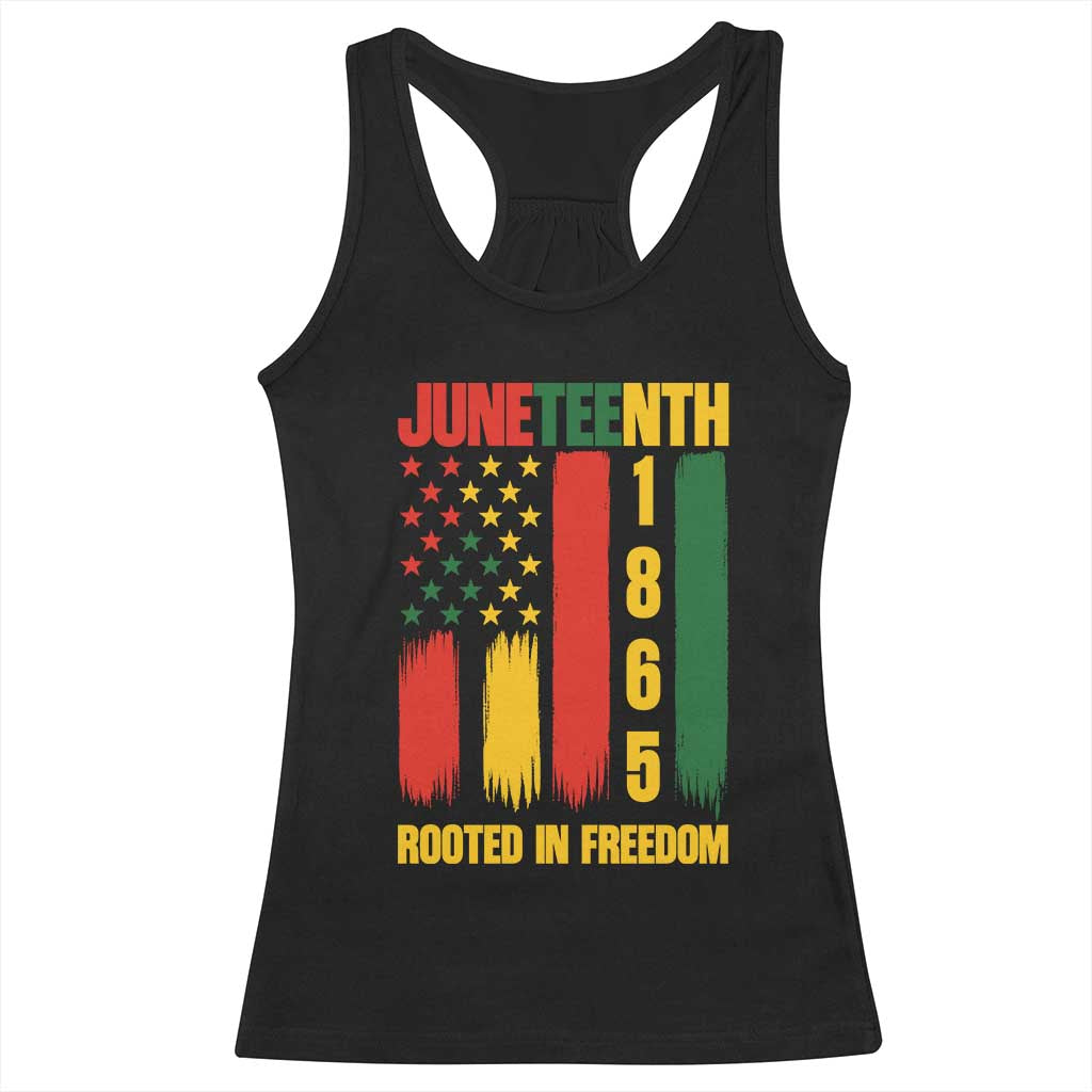 Juneteenth 1865 Freedom Pride Racerback Tank Top African American Heritage Graphic TS12 Black Print Your Wear