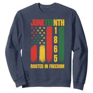 Juneteenth 1865 Freedom Pride Sweatshirt African American Heritage Graphic TS12 Navy Print Your Wear