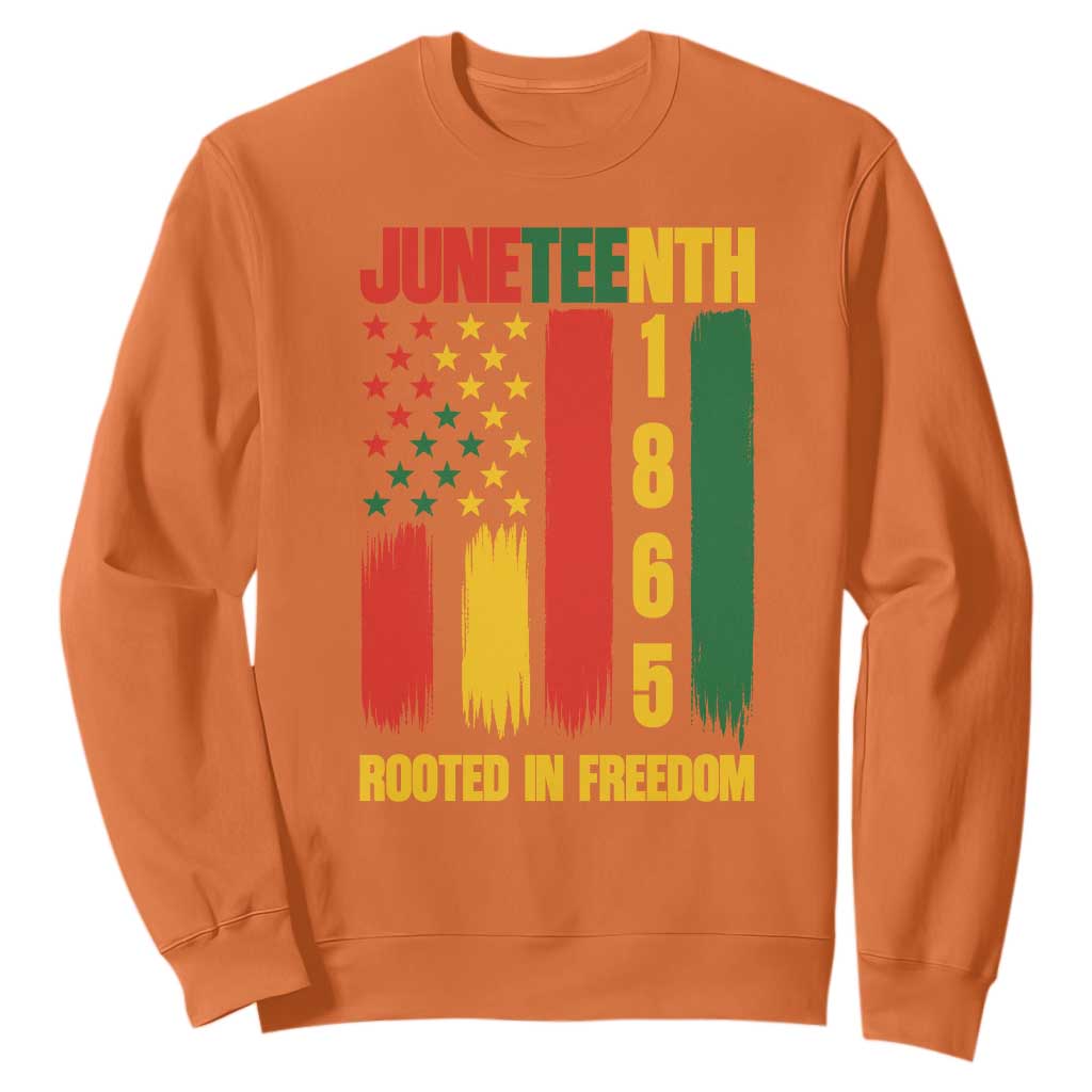 Juneteenth 1865 Freedom Pride Sweatshirt African American Heritage Graphic TS12 Orange Print Your Wear