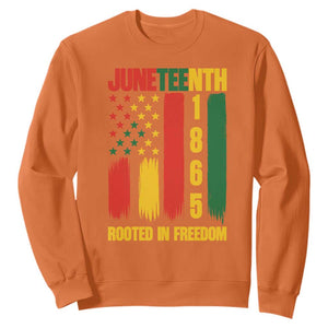 Juneteenth 1865 Freedom Pride Sweatshirt African American Heritage Graphic TS12 Orange Print Your Wear