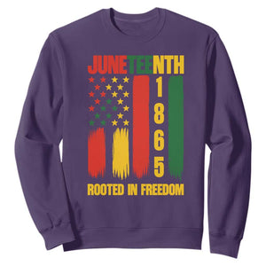 Juneteenth 1865 Freedom Pride Sweatshirt African American Heritage Graphic TS12 Purple Print Your Wear
