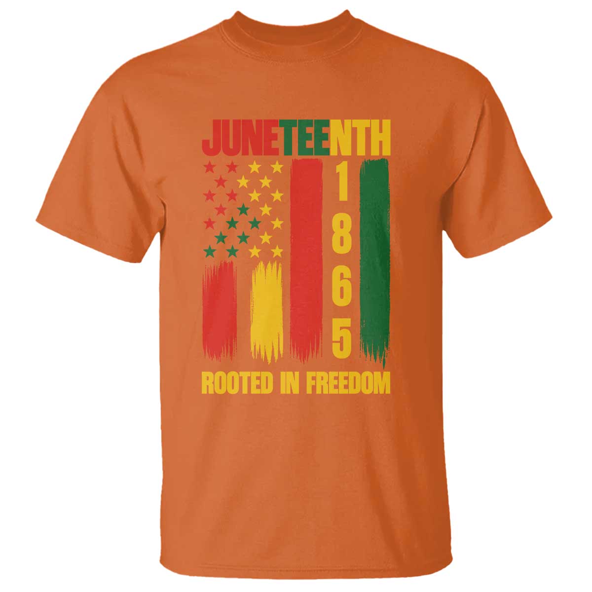 Juneteenth 1865 Freedom Pride T Shirt African American Heritage Graphic TS12 Orange Print Your Wear