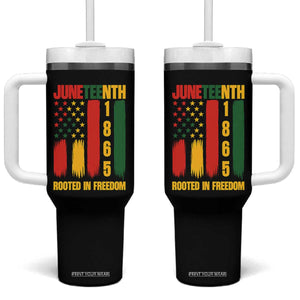 Juneteenth 1865 Freedom Pride Tumbler With Handle African American Heritage Graphic TS12 One Size: 40 oz Black Print Your Wear