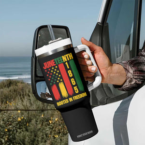 Juneteenth 1865 Freedom Pride Tumbler With Handle African American Heritage Graphic TS12 Print Your Wear