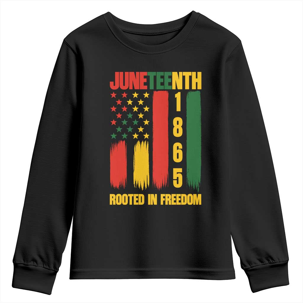 Juneteenth 1865 Freedom Pride Youth Sweatshirt African American Heritage Graphic TS12 Black Print Your Wear