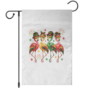 Funny Juneteenth Flamingos Squad Garden Flag African American Heritage TS12 White Print Your Wear