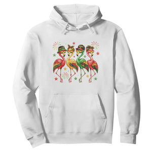 Funny Juneteenth Flamingos Squad Hoodie African American Heritage TS12 White Print Your Wear