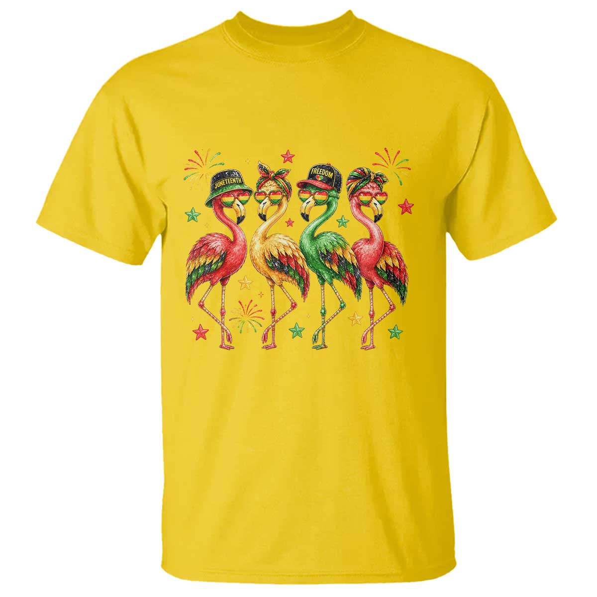 Funny Juneteenth Flamingos Squad T Shirt African American Heritage TS12 Daisy Print Your Wear