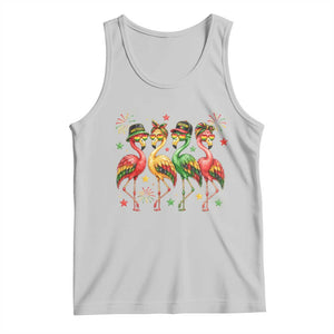 Funny Juneteenth Flamingos Squad Tank Top African American Heritage TS12 Ash Print Your Wear