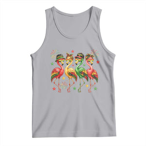 Funny Juneteenth Flamingos Squad Tank Top African American Heritage TS12 Athletic Heather Print Your Wear