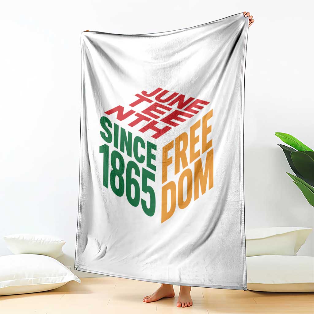 Juneteenth 1865 Freedom Throw Blanket African American Pride TS12 Print Your Wear