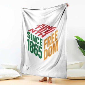 Juneteenth 1865 Freedom Throw Blanket African American Pride TS12 Print Your Wear