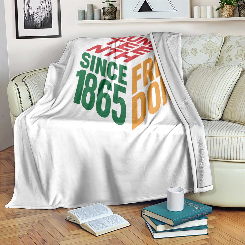 Juneteenth 1865 Freedom Throw Blanket African American Pride TS12 Print Your Wear