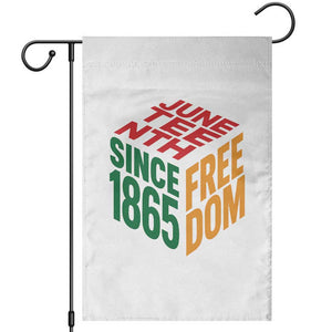 Juneteenth 1865 Freedom Garden Flag African American Pride TS12 White Print Your Wear