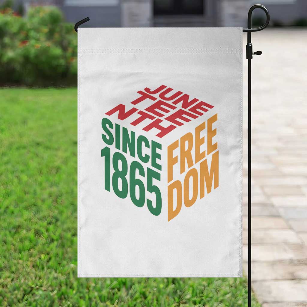 Juneteenth 1865 Freedom Garden Flag African American Pride TS12 Print Your Wear