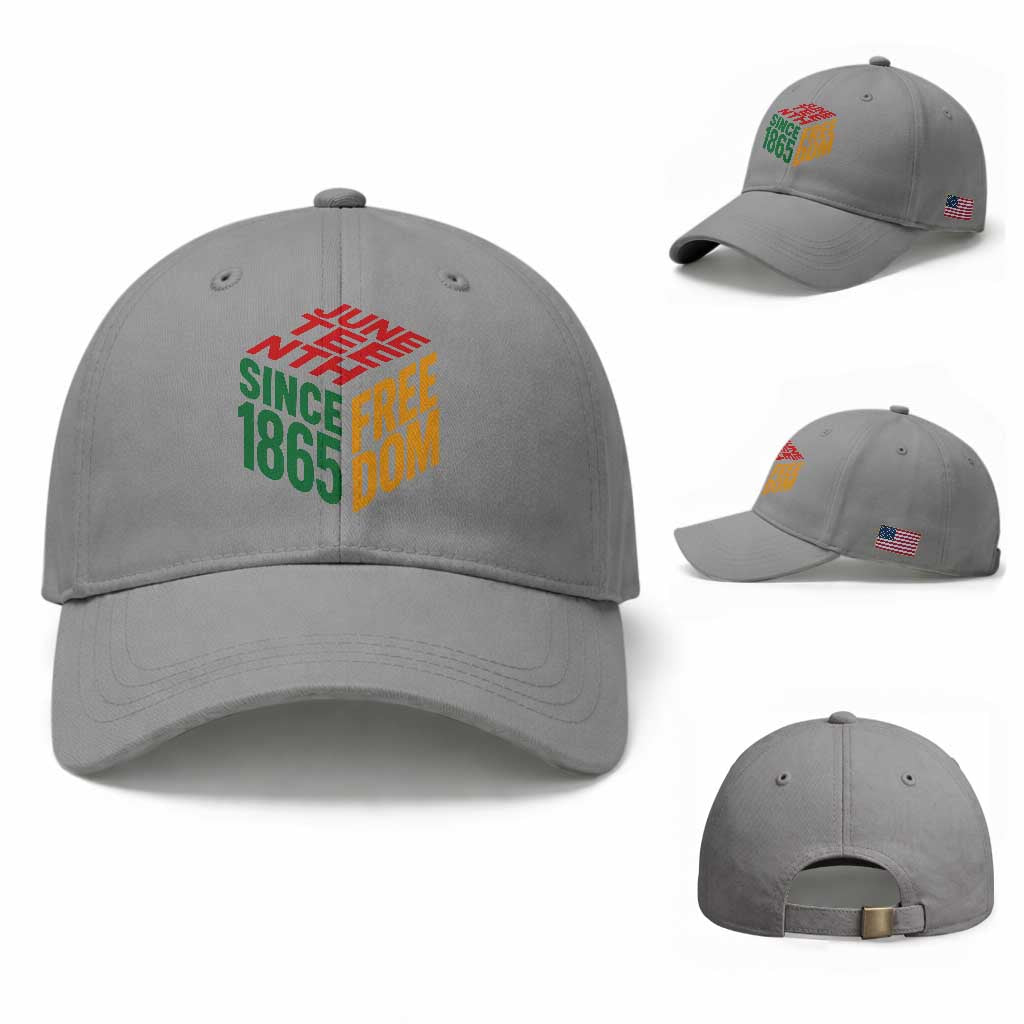Juneteenth 1865 Freedom Baseball Cap African American Pride TS12 Baseball Cap Universal Fit Sport Gray Print Your Wear