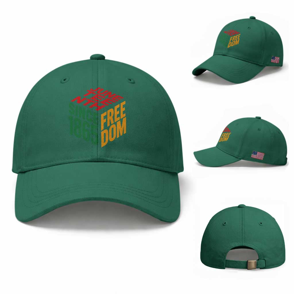 Juneteenth 1865 Freedom Baseball Cap African American Pride TS12 Baseball Cap Universal Fit Irish Green Print Your Wear