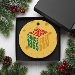 Juneteenth 1865 Freedom Ceramic Ornament African American Pride TS12 1pc Yellow Cheese Print Your Wear