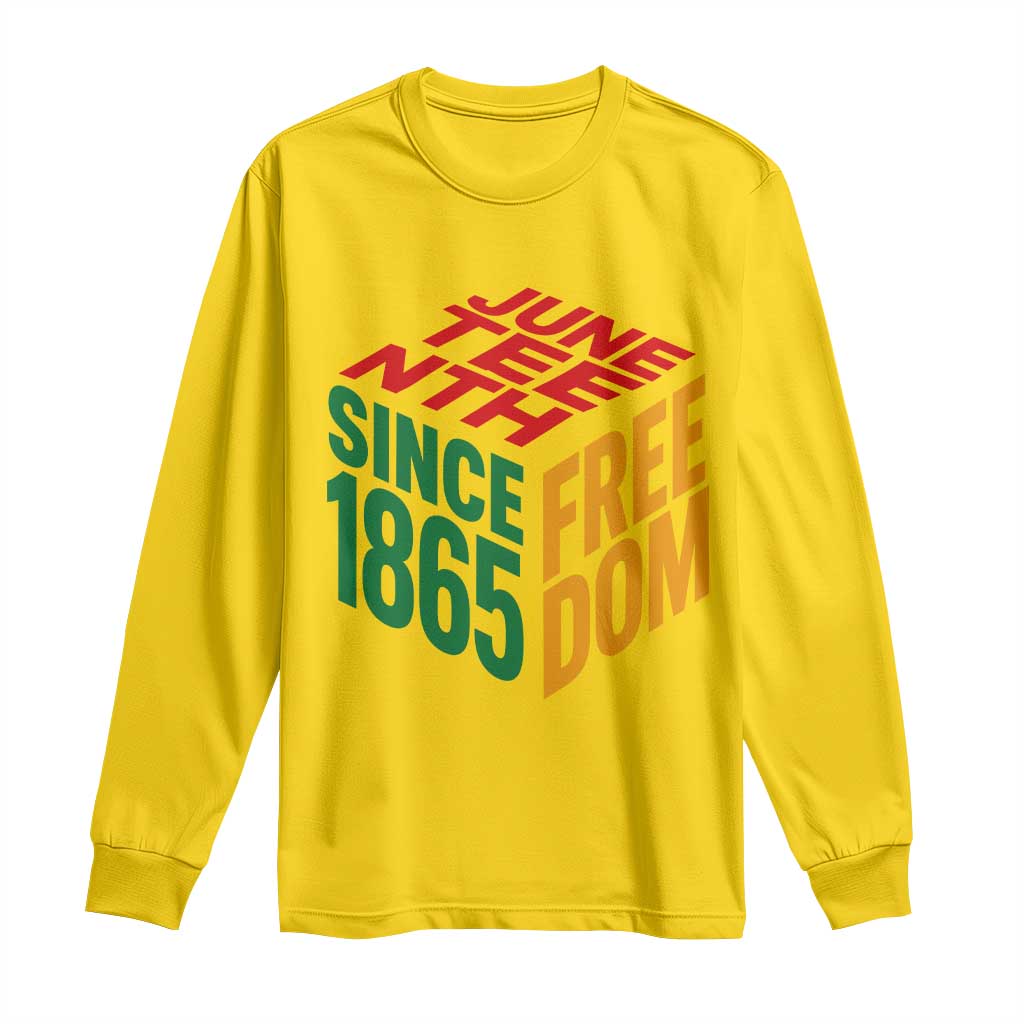 Juneteenth 1865 Freedom Long Sleeve Shirt African American Pride TS12 Daisy Print Your Wear