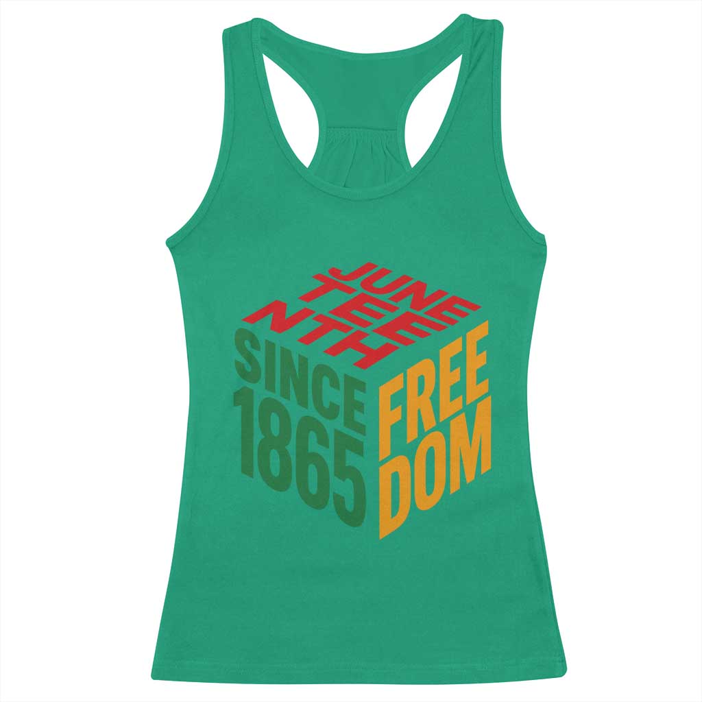 Juneteenth 1865 Freedom Racerback Tank Top African American Pride TS12 Irish Green Print Your Wear