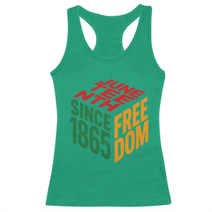 Juneteenth 1865 Freedom Racerback Tank Top African American Pride TS12 Irish Green Print Your Wear
