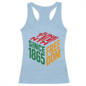 Juneteenth 1865 Freedom Racerback Tank Top African American Pride TS12 Light Blue Print Your Wear