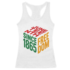 Juneteenth 1865 Freedom Racerback Tank Top African American Pride TS12 White Print Your Wear